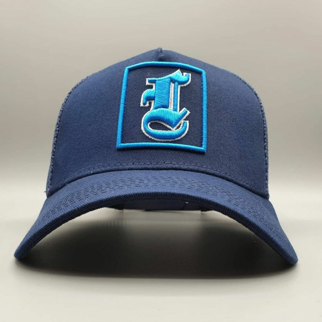 ICE BLUE TRUCKER CAP - Lucido Clothing