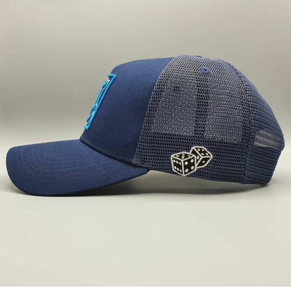 ICE BLUE TRUCKER CAP - Lucido Clothing