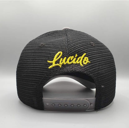 MOON GREY TRUCKER CAP - Lucido Clothing